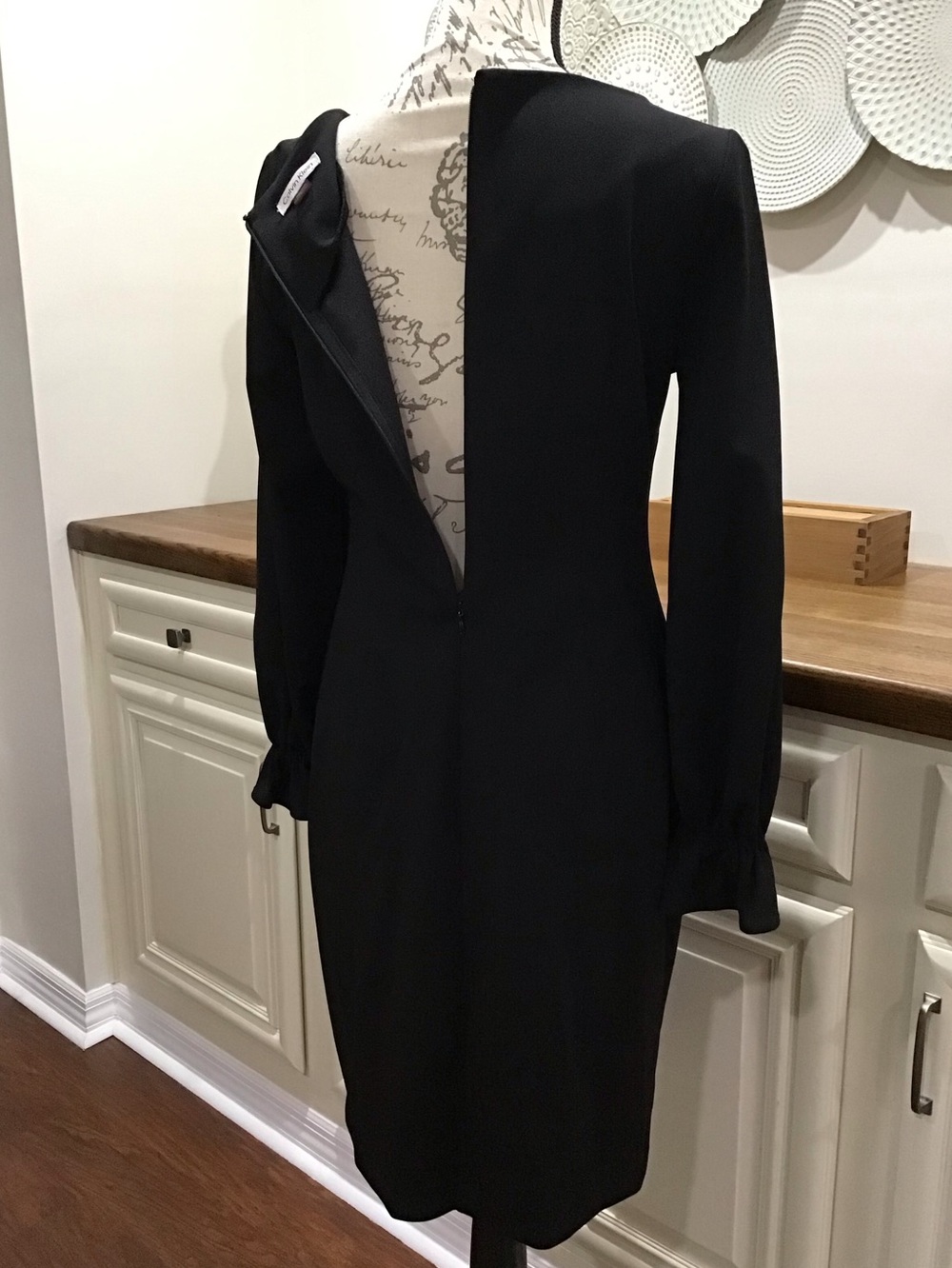 Calvin Klein Black Long-Sleeve Sheath Dress - Picture 6 of 7